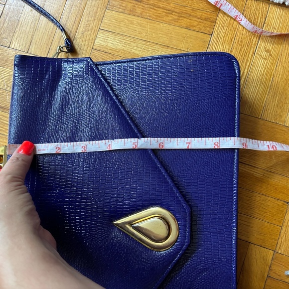 the most amazing purple briefcase / purse with gold accents 80s - Picture 6 of 10